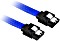 Sharkoon Sleeve Kabel SATA 6Gb/s, 0.3m, blau, mit Arretierung