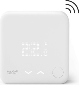 tado Funk-Temperatursensor, Zusatzprodukt für Einzelraumsteuerung, intelligente Heizungssteuerung (104078)