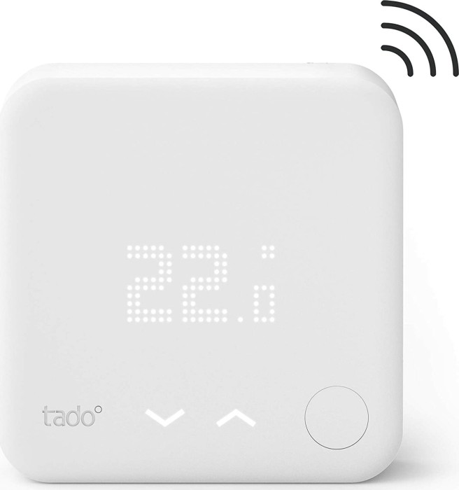 tado Funk-Temperatursensor, Zusatzprodukt für Einzelraumsteuerung, intelligente Heizungssteuerung