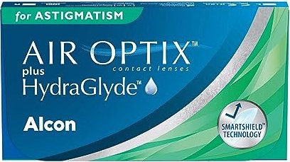 Alcon Air Optix Plus Hydraglyde for Astigmatism, -2.25 Dioptrien, 6er-Pack