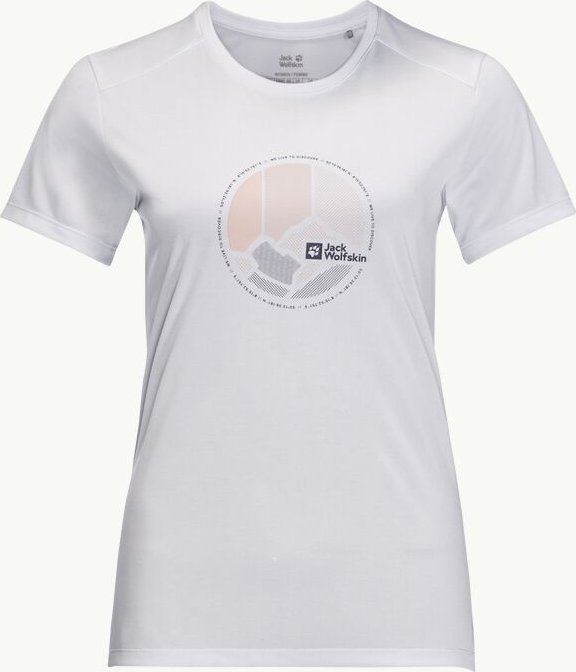 Geizhals Shirt € ab Graphic Crosstrail white (1807213-5095) (Damen) Preisvergleich | Wolfskin 15,39 Deutschland (2024) T kurzarm cloud Jack
