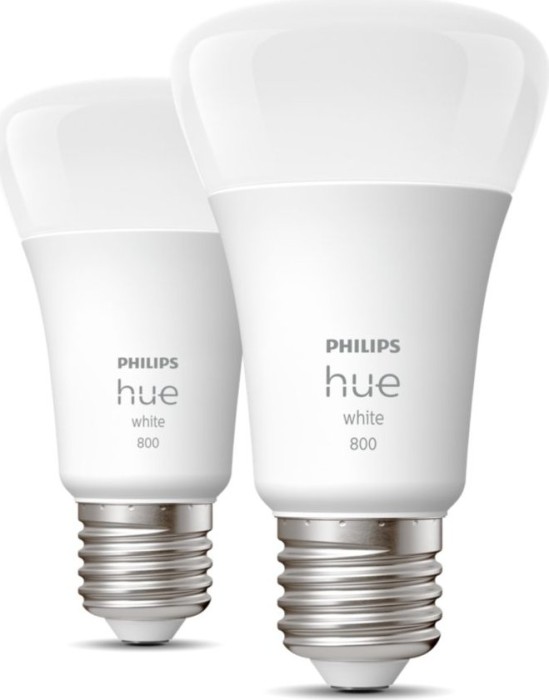 Philips Hue White 800 LED-Bulb E27 9W/827, 2er-Pack