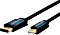 Clicktronic DisplayPort/mini DisplayPort przewód, niebieski, 1m (70737)
