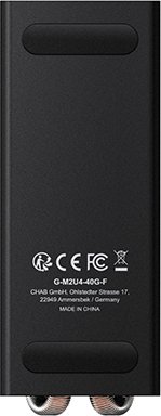 Graugear G-M2U4-40G-F USB4 SSD-Gehäuse für M.2 2280 NVMe SSD, USB4