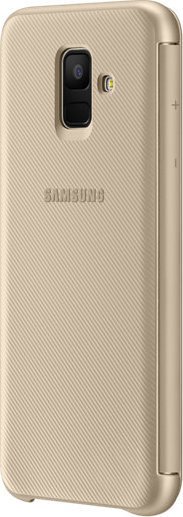 Samsung Flip Wallet do Galaxy A6 (2018) złoty