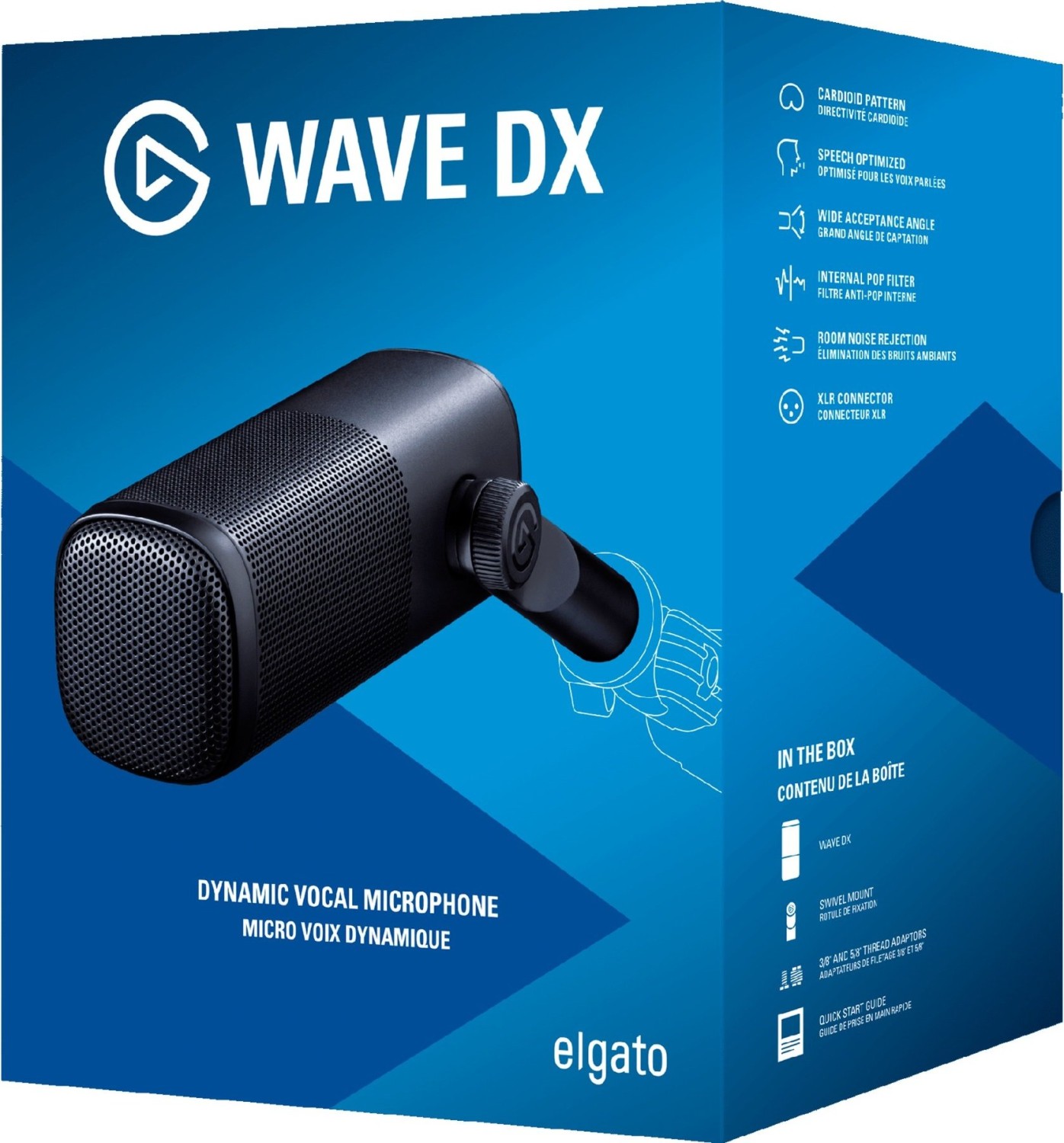 Elgato Wave DX - Dynamic Vocal Microphone - Black 