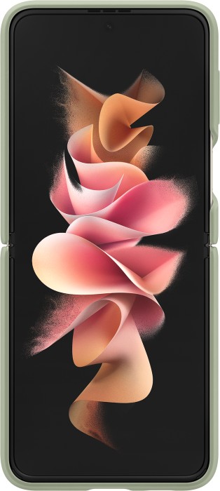 Samsung Silicone Cover with pierścień do Galaxy Z Flip 3 5G Olive Green