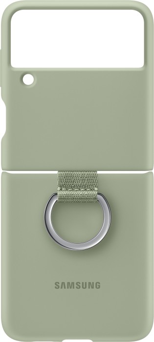 Samsung Silicone Cover with pierścień do Galaxy Z Flip 3 5G Olive Green