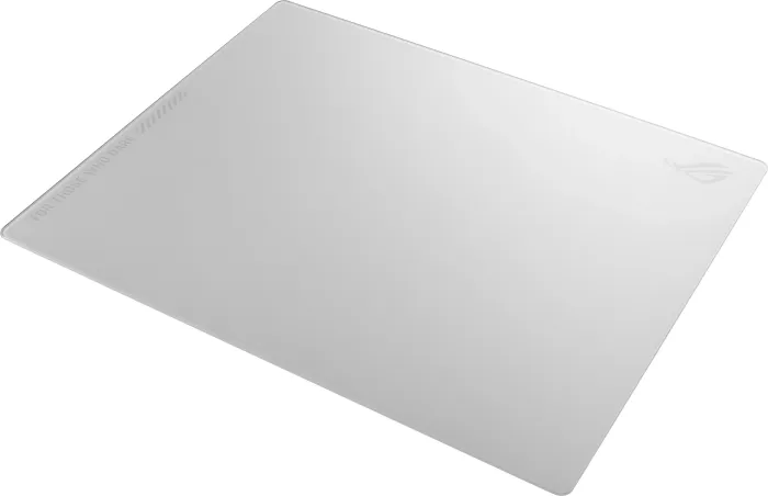 ASUS ROG Moonstone Ace L Glass Mousepad, 500x400mm, White Edition