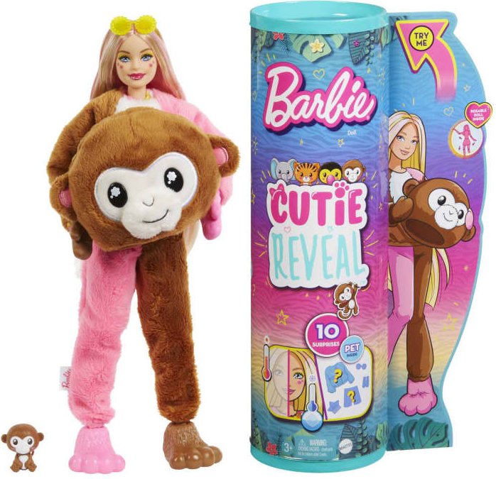 Barbie Cutie Reveal HKR01 – Modepuppe – Weiblich – 3 Jahr(e) – Mädchen – 303 mm – 350 g (HKR01)