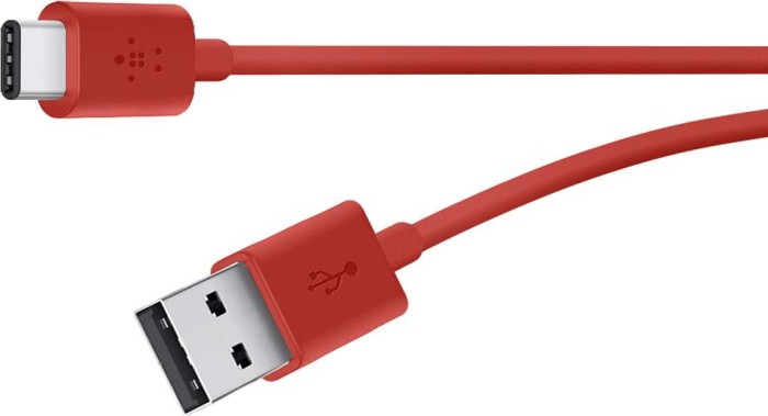 Belkin MIXIT USB 2.0 Kabel USB-A/USB-C 1.8m rot