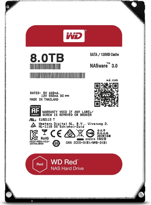 Western Digital WD Red 8TB, SATA 6Gb/s