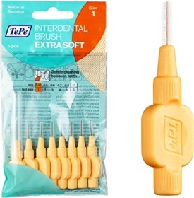 TePe x-soft szczoteczka do przestrzeni między zębami pomarańczowy, 8 sztuk