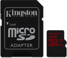 R90/W80 microSDHC 16GB Kit UHS I U3