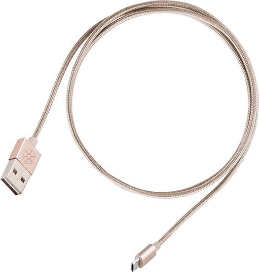 SilverStone CPU01 USB 2.0 przewód, USB-A 2.0/USB 2.0 Micro-B, 1m, złoty