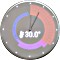 Glance Clock Smarte zegar ścienny (GC-UE-SLV-01)