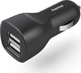 Hama Auto-Ladegerät mit 2x USB-A-Buchse 12W schwarz