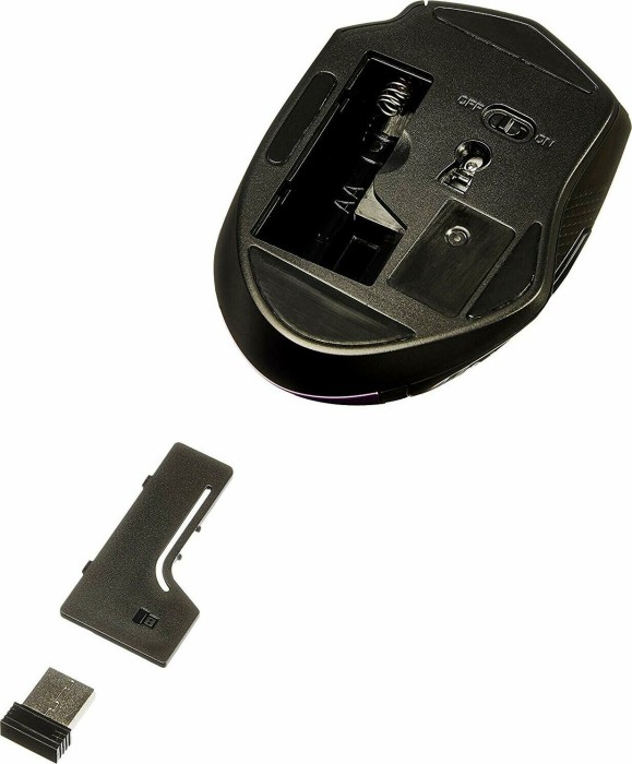 AmazonBasics G6B Ergonomic Wireless Mouse fioletowy, USB