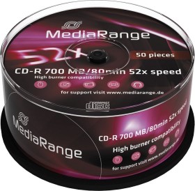 MediaRange CD-R 80min/700MB, 52x, 50er Spindel