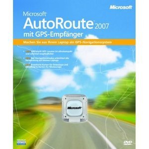 Microsoft AutoRoute 2007 Europa, mit GPS Empfänger (deutsch) (PC)