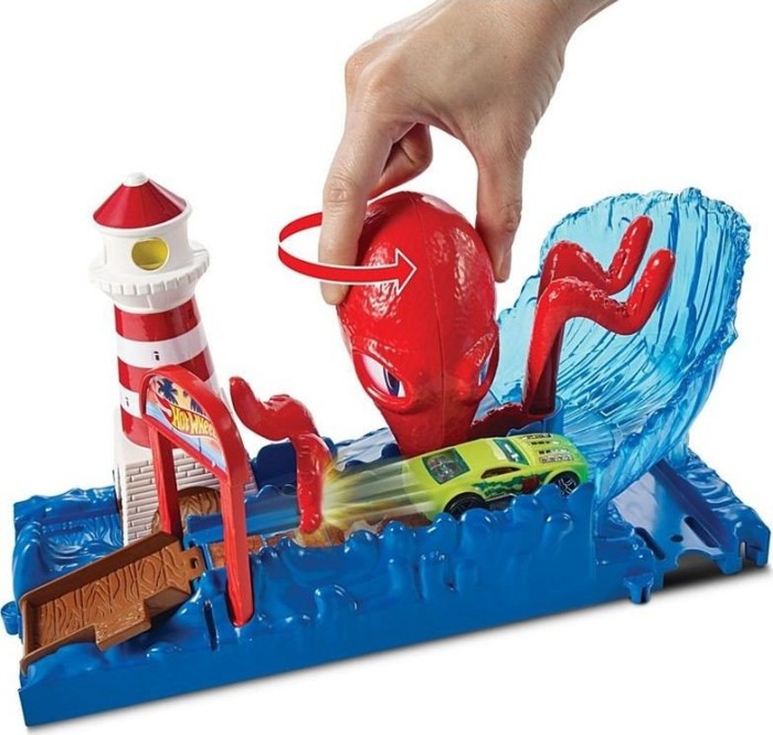 Mattel Hot Wheels City octopus Pier Attack Play zestaw