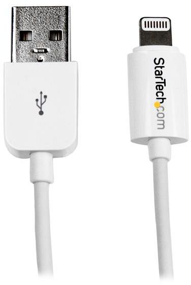 StarTech Lightning/kabel adaptera USB, biały 1m