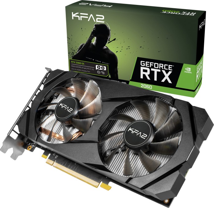 KFA2 GeForce RTX 2060 (1-Click OC), 6GB GDDR6, DVI, HDMI, DP