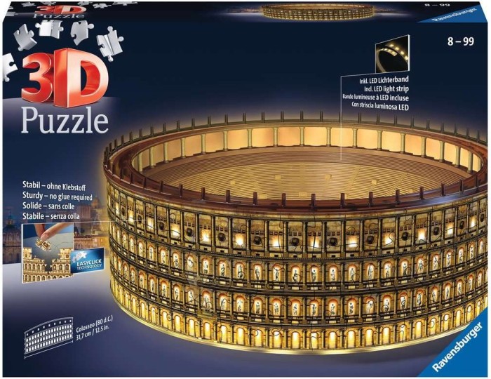 Ravensburger Puzzle Kolosseum w Rom w noc