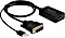 DeLOCK DVI [Stecker] auf DisplayPort 1.2 [Buchse] Adapterkabel schwarz 4K (63189)