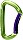 Wild Country Session Bent Gate biner green/purple