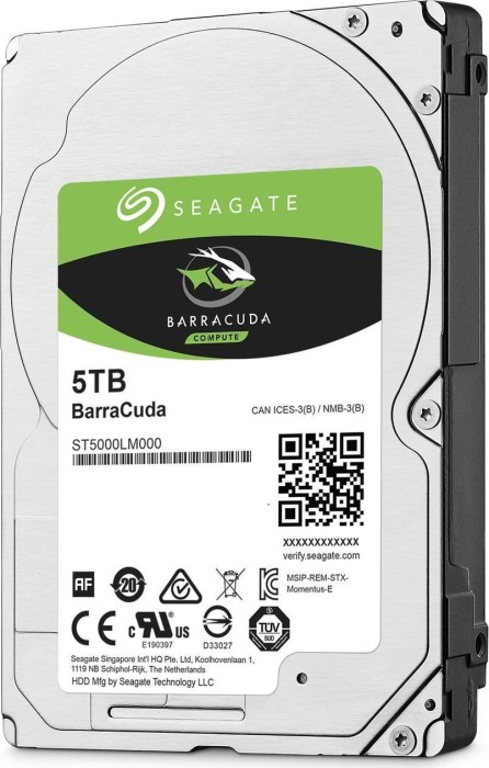 Seagate BarraCuda Compute 5TB, 2.5", SATA 6Gb/s