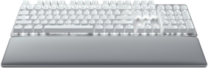 Razer Pro Type Ultra weiß/grau, LEDs weiß, Razer YELLOW, USB/Bluetooth, DE