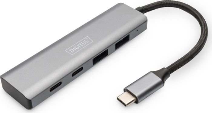 Digitus USB-C Hub, 2x USB-C 3.1, 2x USB-A 3.1, USB-C 3.1 [Stecker]