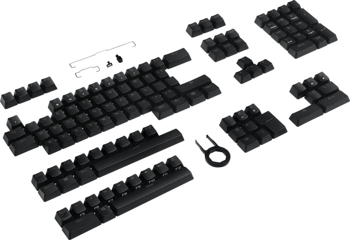 ASUS ROG Keycap zestaw, tworzywo sztuczne (PBT), czarny, przycisków - 125 (105+20)