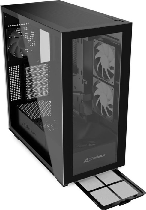 Sharkoon Rebel C60 RGB Black, Glasfenster