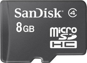 SanDisk microSDHC 8GB, Class 4
