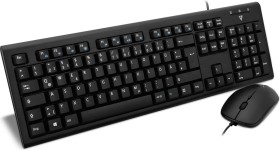 V7 CKU200 Tastatur und Maus Combo, USB, UK