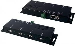 EXSYS EX-6002 – 4x USB over Gigabit LAN, Metallgehäuse