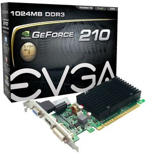 EVGA GeForce 210 pasywny, 1GB DDR3, VGA, DVI, HDMI