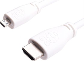 Raspberry Pi 4 Official Micro HDMI 2.0 Adapter Cable, weiß, 1m