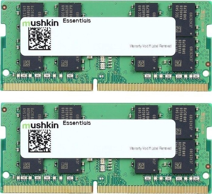 Mushkin Essentials SO-DIMM Kit 32GB, DDR4-3200, CL22-22-22-52