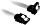 Sharkoon Sleeve Kabel SATA 6Gb/s, 0.3m, weiß, gewinkelt mit Arretierung