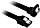 Sharkoon Sleeve Kabel SATA 6Gb/s, 0.45m, schwarz, gewinkelt mit Arretierung
