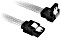 Sharkoon Sleeve Kabel SATA 6Gb/s, 0.45m, weiß, gewinkelt mit Arretierung
