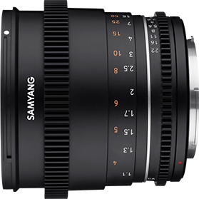 Samyang VDSLR 85mm T1.5 MK2 do Canon EF