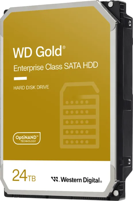Western Digital WD Gold 24TB, 24/7, 512e / 3.5" / SATA 6Gb/s