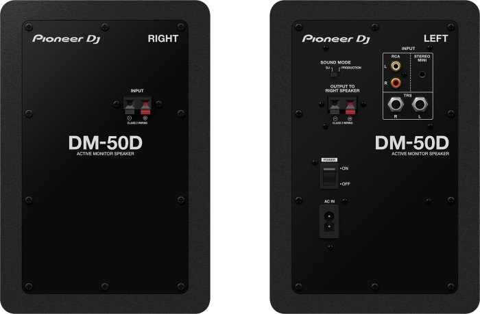 Pioneer DJ DM-50D schwarz, Paar