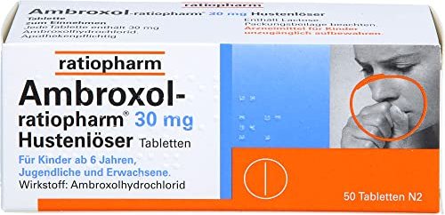Ambroxol-ratiopharm 30mg cough solver tablets, 50 pieces