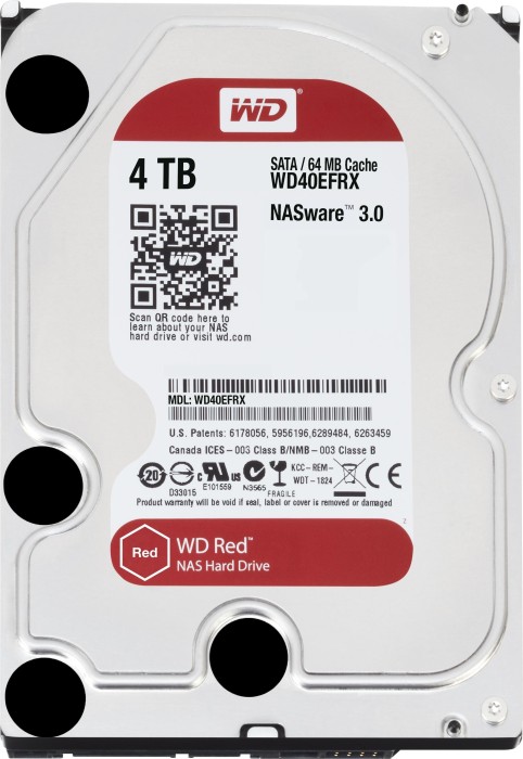 Western Digital WD Red Plus 4TB, 24/7, 512e / 3.5" / SATA 6Gb/s