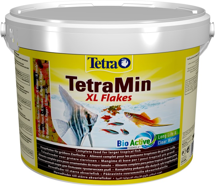 TetraMin XL Flakes – Fischfutter in Flockenform für größere Zierfische, ausgewogene Mischung für ges